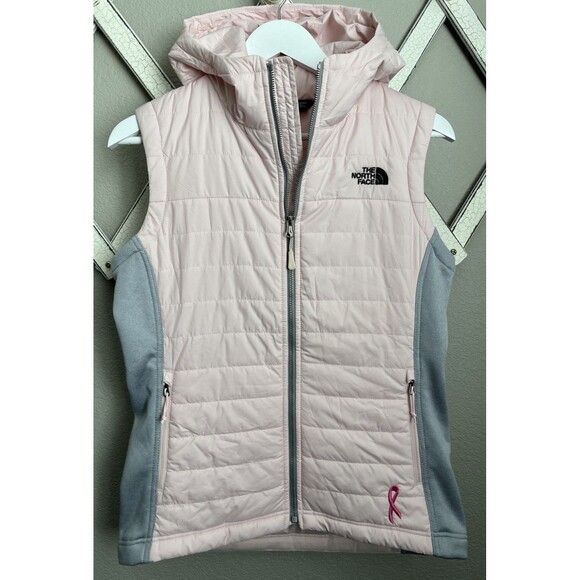 The North Face Jackets & Blazers - The North Face Women's S Mashup Breast Cancer Hooded Polyester-Fill Vest - Pink